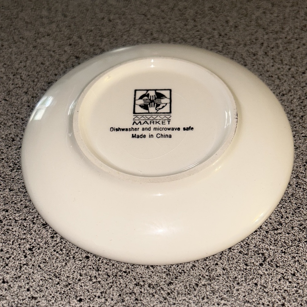 Vintage Butterfly Coaster Plate or Ring Dish by MWW World Market - Picture 3 of 4
